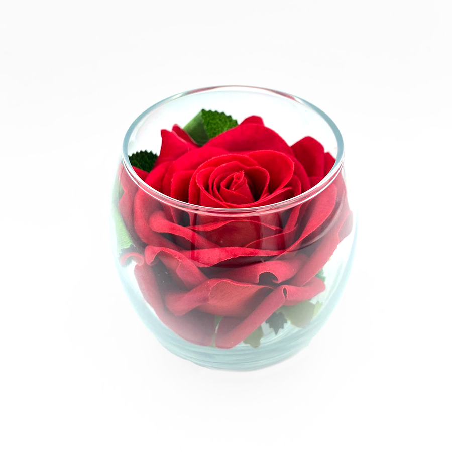 Rose en velours avec Spray Parfumable