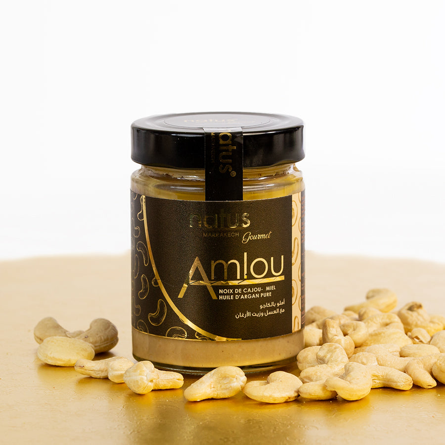 Amlou de noix de Cajou 100% Naturel - Pâte à Tartiner Artisanale du Maroc
