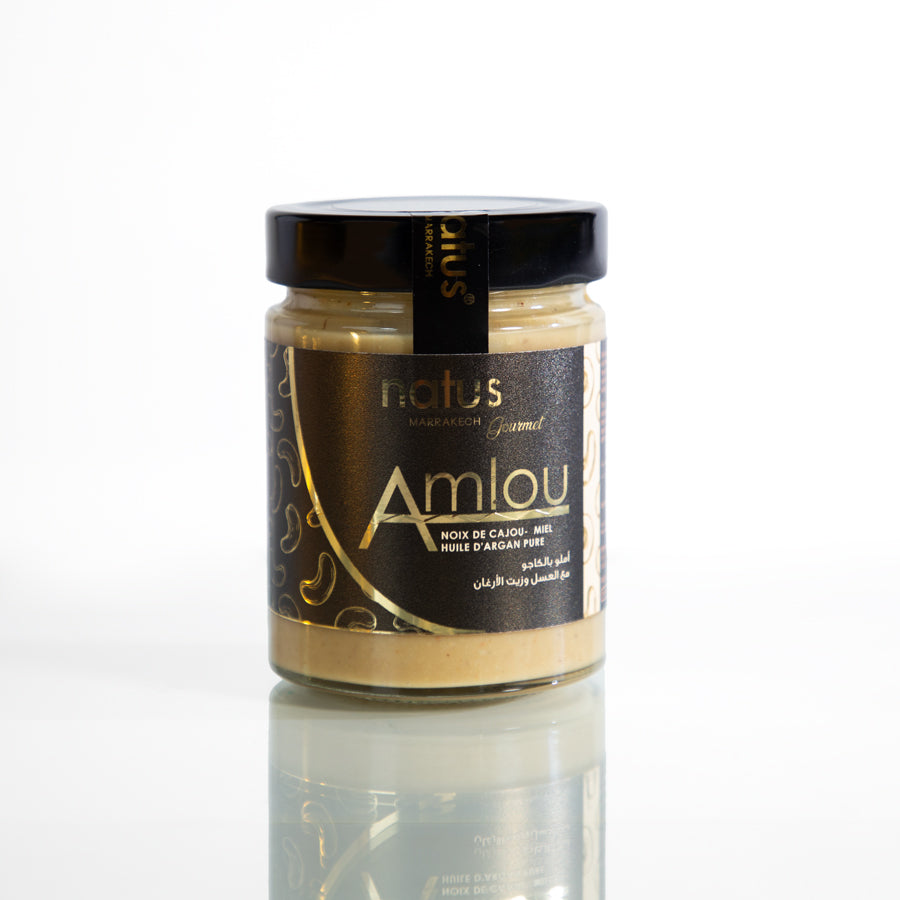 Amlou de noix de Cajou 100% Naturel - Pâte à Tartiner Artisanale du Maroc