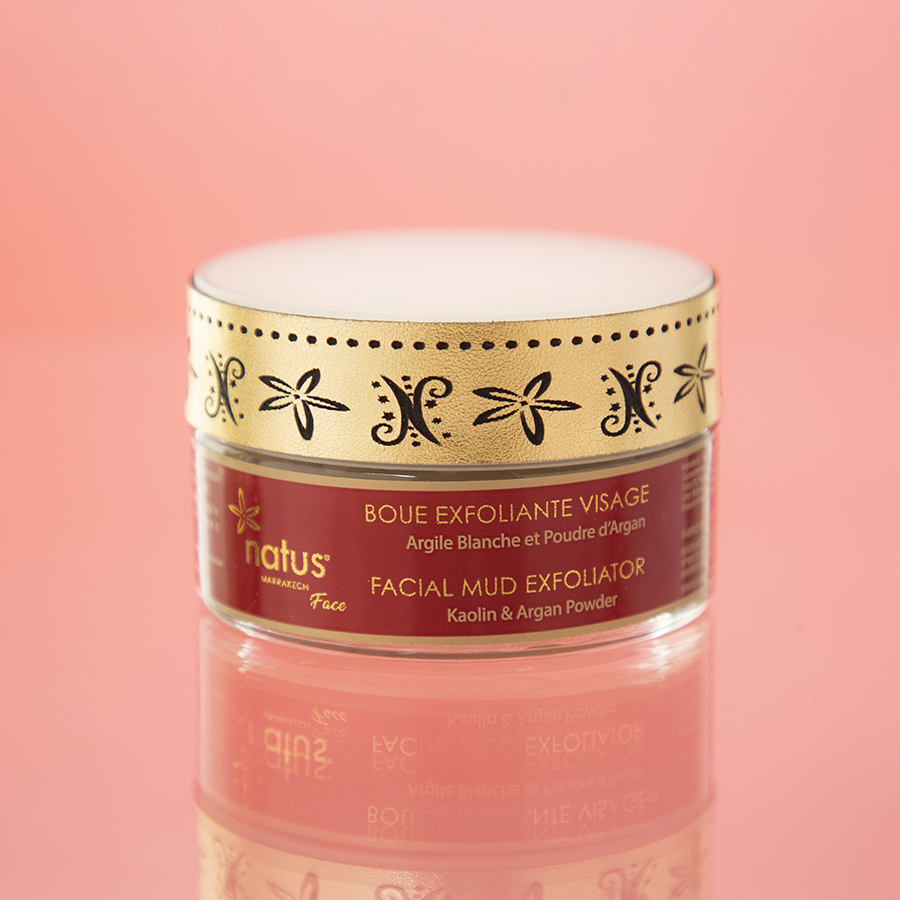 BOUE EXFOLIANTE VISAGE 100ml -  Argile Blanche &amp; Poudre d&