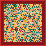 Foulard Carrelage double