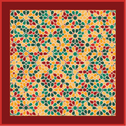 Foulard Carrelage double
