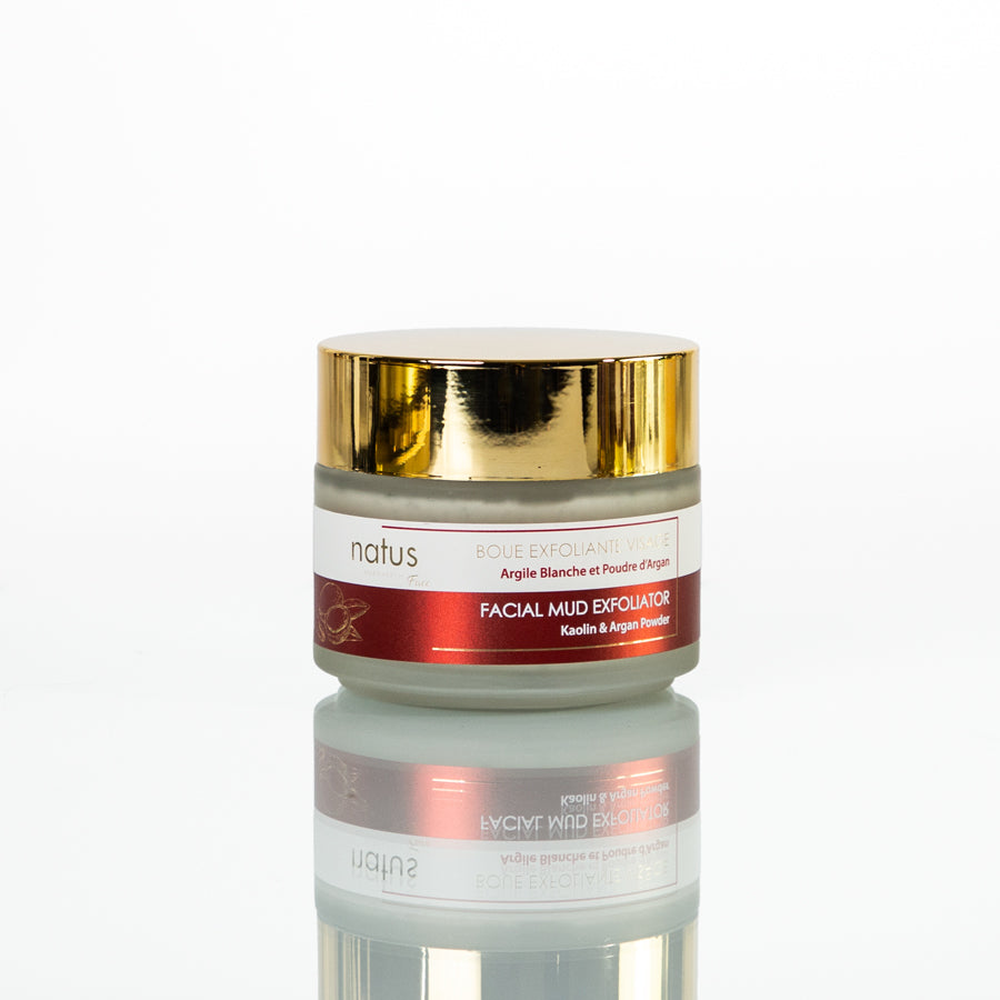 BOUE EXFOLIANTE VISAGE 100ml -  Argile Blanche &amp; Poudre d&