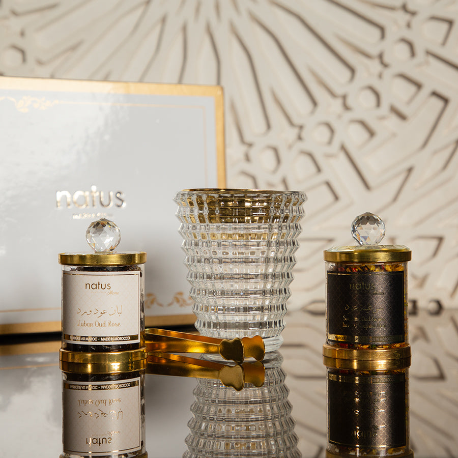 Serghina and Louban Oud Rose White Box Set