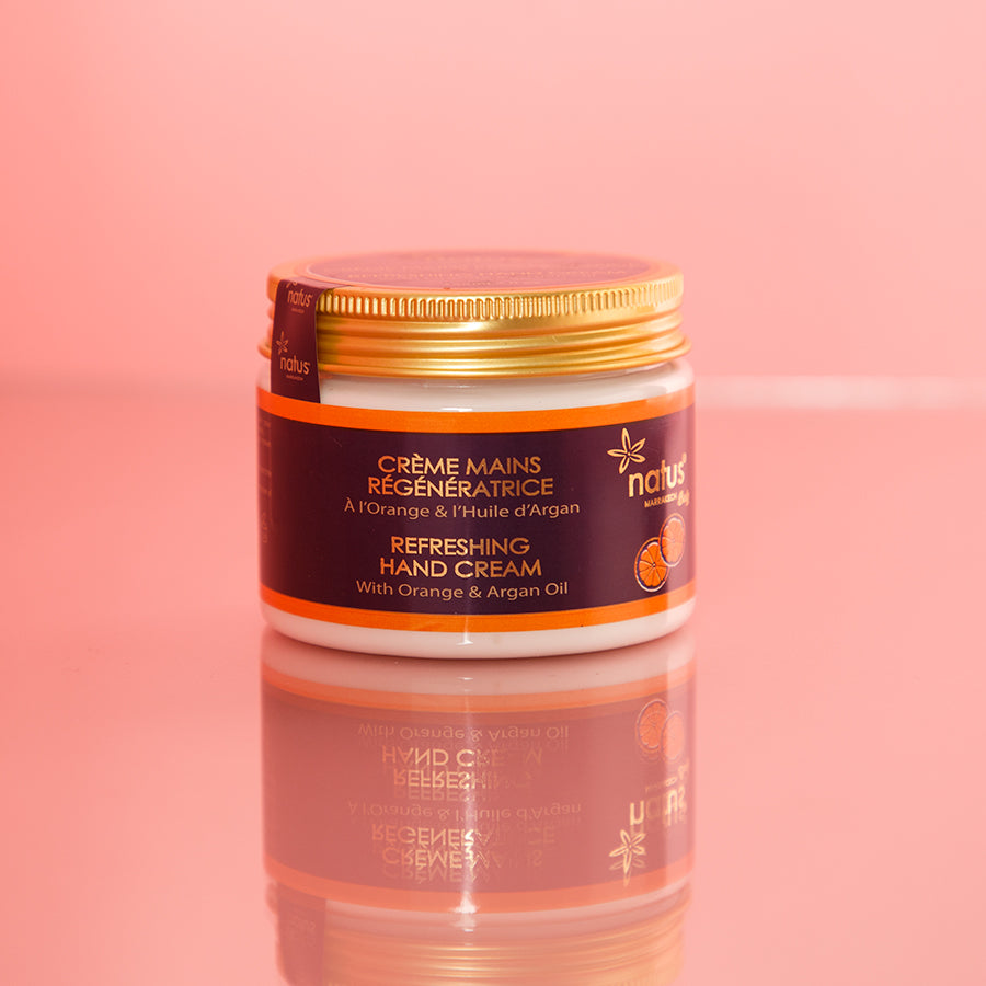 Regenerating hand cream pot with Argan Oil
