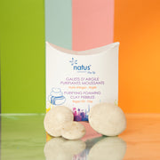 Purifying clay pebbles foaming