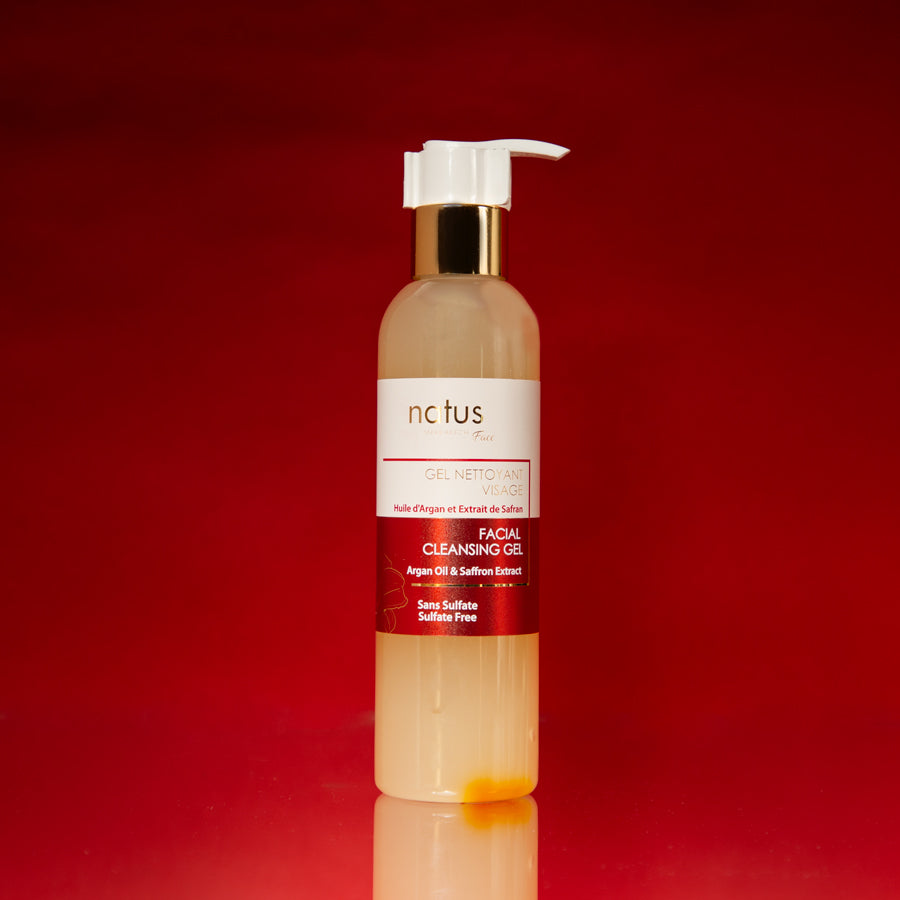 FACIAL CLEANSING GEL 200ml - Argan Oil & Saffron Extracts