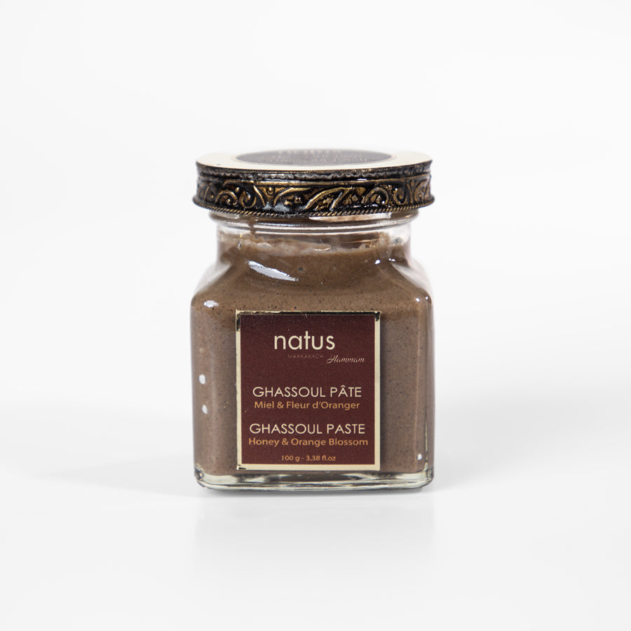 Ghassoul pâte miel et fleur d'oranger 100g