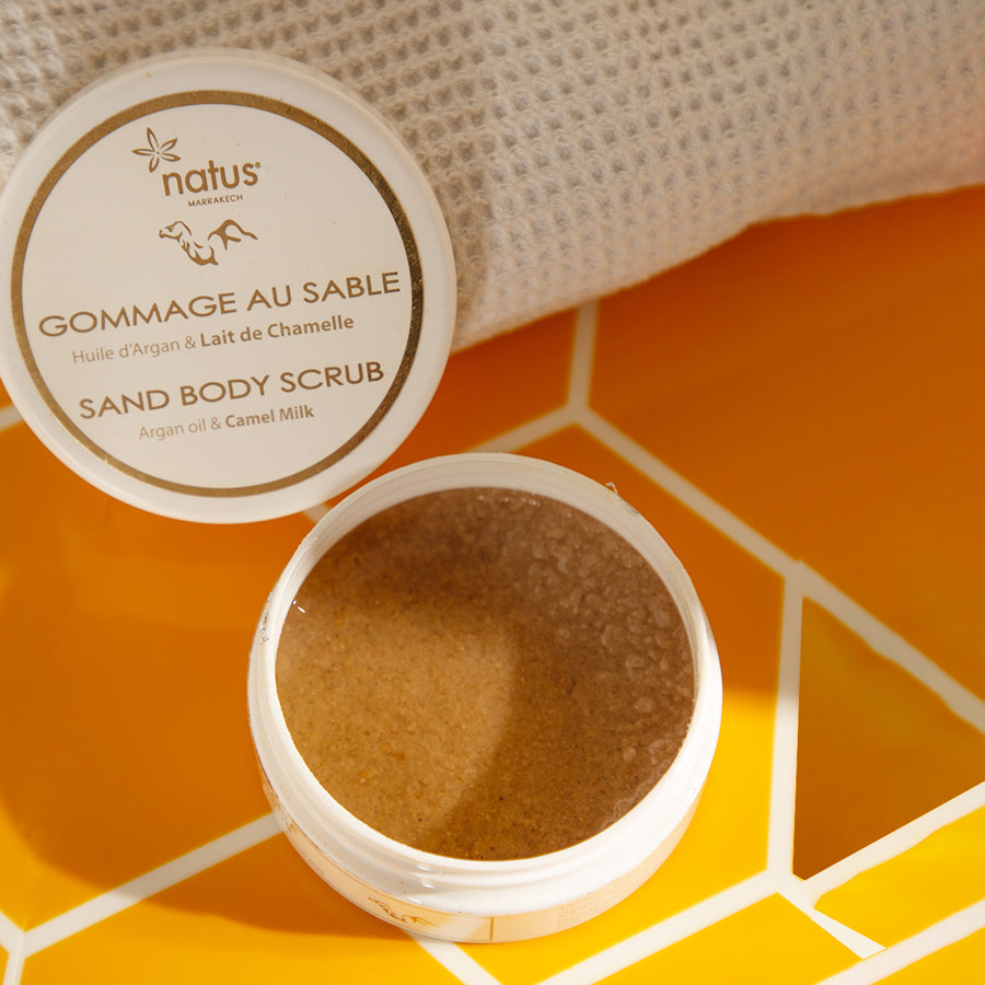 Gommage au sable et lait de chamelle 100ml
