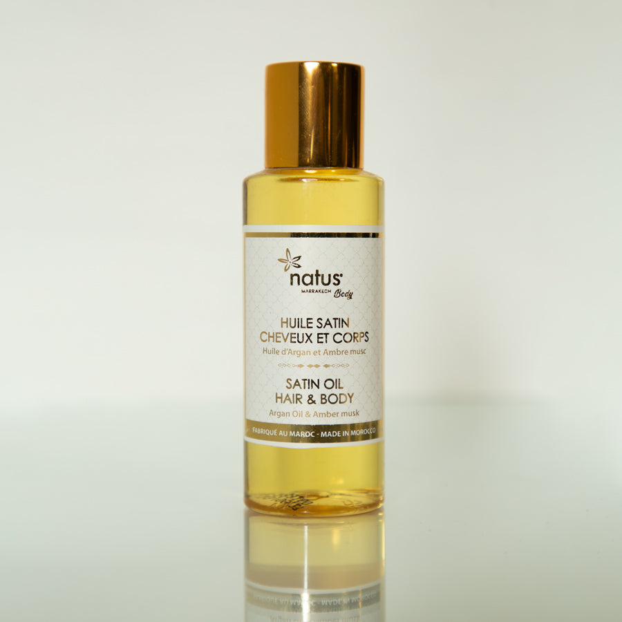 Huile de satin Corps et cheveux Huile d&