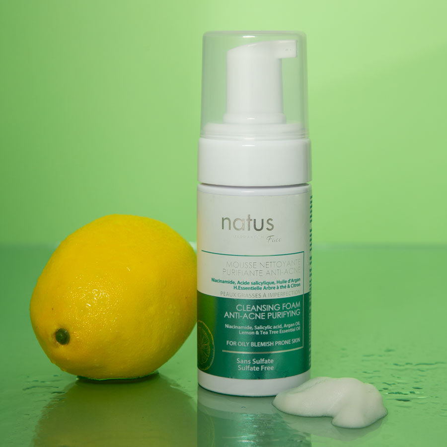 MOUSSE NETTOYANTE PURIFIANTE ANTI-ACNE  Sans Sulfate