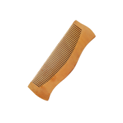 Detangling wooden comb soaked in essential oils